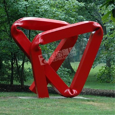 公園景觀(guān)小品幾何不銹鋼雕塑